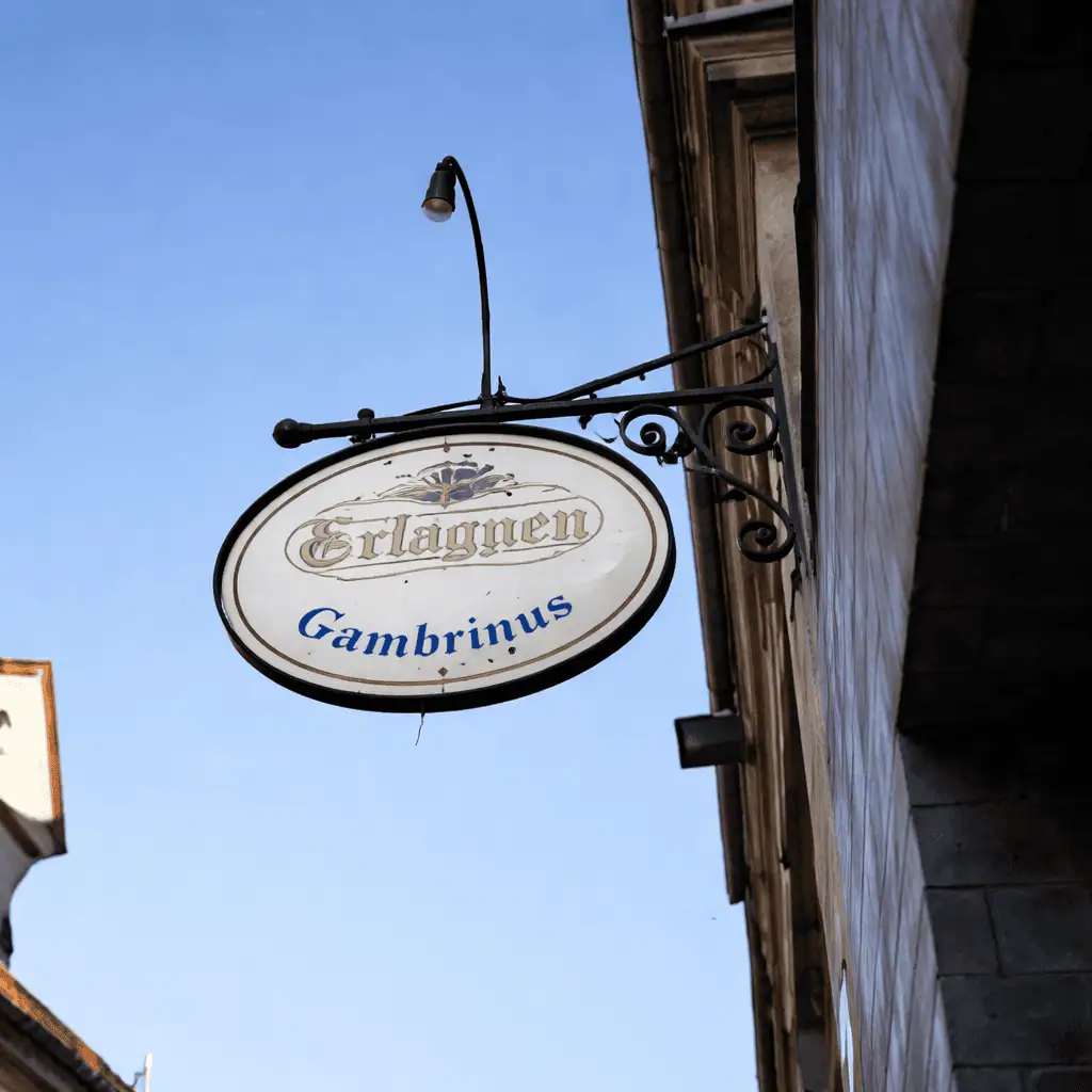 Gambrinus Schild